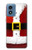 S2846 Costume de Noël Père Noël Rouge Etui Coque Housse pour Motorola Moto G Play 4G (2024)