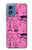 S2885 Paris Rose Etui Coque Housse pour Motorola Moto G Play 4G (2024)