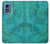 S3147 Aqua Marbre Pierre Etui Coque Housse pour Motorola Moto G Play 4G (2024)