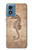 S3214 Hippocampe squelette Fossile Etui Coque Housse pour Motorola Moto G Play 4G (2024)
