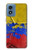 S3306 Colombie Drapeau de football graphique Millésime Etui Coque Housse pour Motorola Moto G Play 4G (2024)