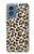 S3374 Motif mode continu Léopard Etui Coque Housse pour Motorola Moto G Play 4G (2024)