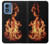 S3379 Cadre d'incendie Etui Coque Housse pour Motorola Moto G Play 4G (2024)