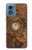 S3401 Horloge vitesse Steampunk Etui Coque Housse pour Motorola Moto G Play 4G (2024)