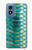 S3414 Vert Serpent Échelle graphique Imprimer Etui Coque Housse pour Motorola Moto G Play 4G (2024)