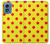 S3526 Rouge tache à pois Etui Coque Housse pour Motorola Moto G Play 4G (2024)