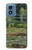 S3674 Claude Monet La passerelle japonaise et la piscine de nénuphars Etui Coque Housse pour Motorola Moto G Play 4G (2024)