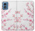 S3707 Fleur de cerisier rose fleur de printemps Etui Coque Housse pour Motorola Moto G Play 4G (2024)