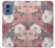 S3716 Motif floral rose Etui Coque Housse pour Motorola Moto G Play 4G (2024)
