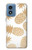 S3718 Ananas sans soudure Etui Coque Housse pour Motorola Moto G Play 4G (2024)