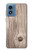 S3822 Graphique de la texture du bois imprimé Etui Coque Housse pour Motorola Moto G Play 4G (2024)