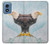 S3843 Pygargue à tête blanche sur glace Etui Coque Housse pour Motorola Moto G Play 4G (2024)