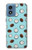 S3860 Motif à pois de noix de coco Etui Coque Housse pour Motorola Moto G Play 4G (2024)