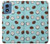 S3860 Motif à pois de noix de coco Etui Coque Housse pour Motorola Moto G Play 4G (2024)