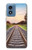 S3866 Voie ferrée droite Etui Coque Housse pour Motorola Moto G Play 4G (2024)