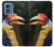 S3876 Calao coloré Etui Coque Housse pour Motorola Moto G Play 4G (2024)
