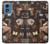 S3877 Université sombre Etui Coque Housse pour Motorola Moto G Play 4G (2024)