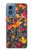S3889 feuille d'érable Etui Coque Housse pour Motorola Moto G Play 4G (2024)