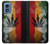 S3890 Drapeau Rasta Reggae Fumée Etui Coque Housse pour Motorola Moto G Play 4G (2024)