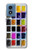 S3956 Graphique de boîte à palette aquarelle Etui Coque Housse pour Motorola Moto G Play 4G (2024)