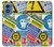 S3960 Collage d'autocollants de signalisation de sécurité Etui Coque Housse pour Motorola Moto G Play 4G (2024)