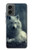S1516 Loup blanc Etui Coque Housse pour Motorola Moto G 5G (2024)