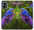 S1565 Oiseau bleu de bonheur Bleu Oiseau Etui Coque Housse pour Motorola Moto G 5G (2024)