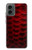 S2879 Rouge Arowana écailles de poisson Etui Coque Housse pour Motorola Moto G 5G (2024)