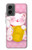 S3025 Rose Maneki Neko chat chanceux Etui Coque Housse pour Motorola Moto G 5G (2024)