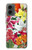 S3205 Fleurs Art Retro Etui Coque Housse pour Motorola Moto G 5G (2024)