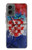 S3313 Croatie Drapeau graphique Football Millésime Etui Coque Housse pour Motorola Moto G 5G (2024)