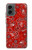 S3354 Rouge classique Bandana Etui Coque Housse pour Motorola Moto G 5G (2024)