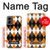 S3421 Noir Orange Blanc Argyle Plaid Etui Coque Housse pour Motorola Moto G 5G (2024)