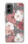 S3716 Motif floral rose Etui Coque Housse pour Motorola Moto G 5G (2024)