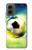 S3844 Ballon de football de football rougeoyant Etui Coque Housse pour Motorola Moto G 5G (2024)