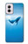 S0843 Baleine bleue Etui Coque Housse pour Motorola Moto G Power 5G (2024)