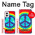 S1870 Tie Dye Paix Etui Coque Housse pour Motorola Moto G Power 5G (2024)