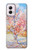 S2450 Van Gogh Fleur de Pêcher Etui Coque Housse pour Motorola Moto G Power 5G (2024)