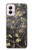 S2664 Noir Fleur Amandier Van Gogh Etui Coque Housse pour Motorola Moto G Power 5G (2024)