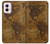 S2861 Carte antique du monde Etui Coque Housse pour Motorola Moto G Power 5G (2024)