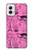 S2885 Paris Rose Etui Coque Housse pour Motorola Moto G Power 5G (2024)