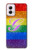 S2899 Arc en ciel LGBT Gay Pride Drapeau Etui Coque Housse pour Motorola Moto G Power 5G (2024)