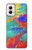 S2942 Peinture Coup de pinceau Etui Coque Housse pour Motorola Moto G Power 5G (2024)