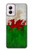 S2976 Pays de Galles Football Football Drapeau Etui Coque Housse pour Motorola Moto G Power 5G (2024)