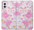 S3036 Flore de fleur rose douce Etui Coque Housse pour Motorola Moto G Power 5G (2024)