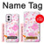 S3036 Flore de fleur rose douce Etui Coque Housse pour Motorola Moto G Power 5G (2024)