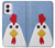 S3254 Poulet Dessin animé Etui Coque Housse pour Motorola Moto G Power 5G (2024)