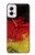 S3303 Allemagne Drapeau graphique Football Millésime Etui Coque Housse pour Motorola Moto G Power 5G (2024)