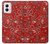 S3354 Rouge classique Bandana Etui Coque Housse pour Motorola Moto G Power 5G (2024) S3354 Rouge classique Bandana Etui Coque Housse pour Motorola Moto G Power 5G (2024)