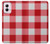 S3535 Rouge vichy Etui Coque Housse pour Motorola Moto G Power 5G (2024)